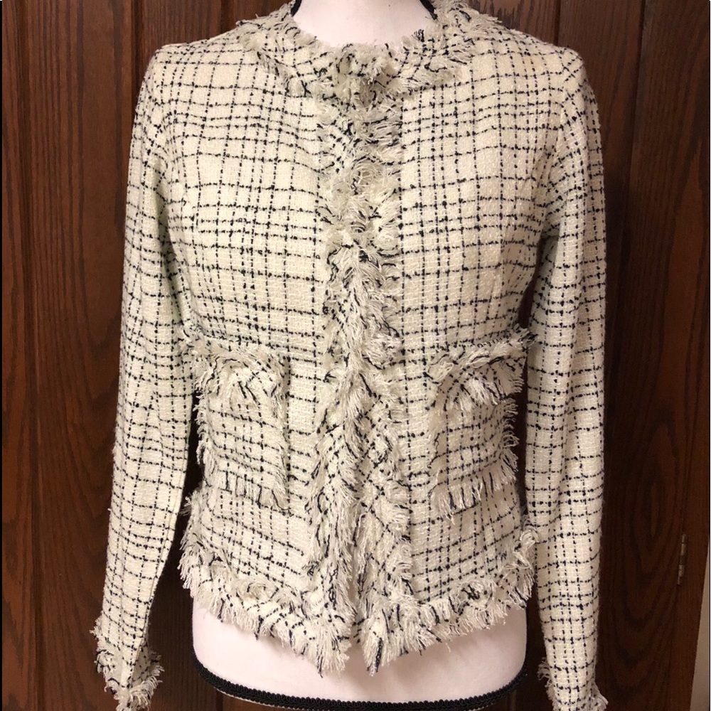 DOKI GEKI-BLACK & WHITE PATTERNED JACKET🖤NWOT✨
